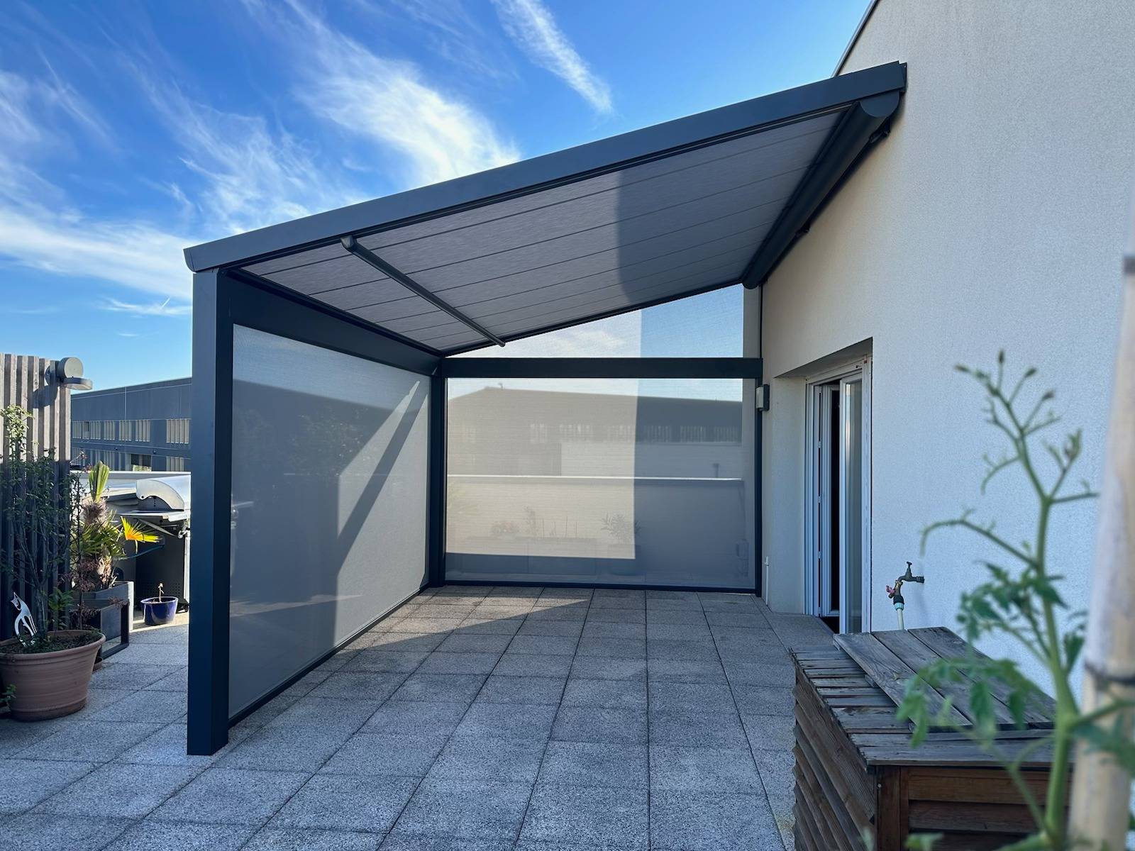 Pose de Pergolas Toile à Dagneux 